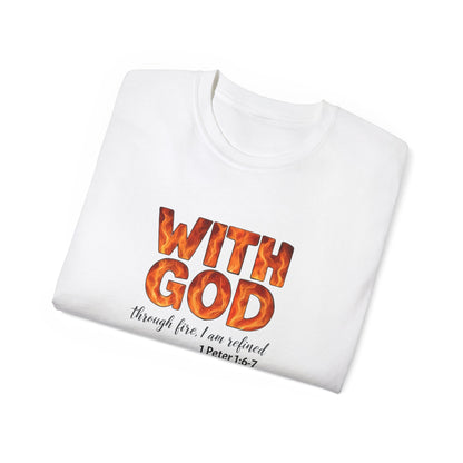 Inspirational T-Shirt, With God, Faith-Based Apparel, Unisex Cotton Tee, Christian Gift, Bible Verse Tee, Casual Wear