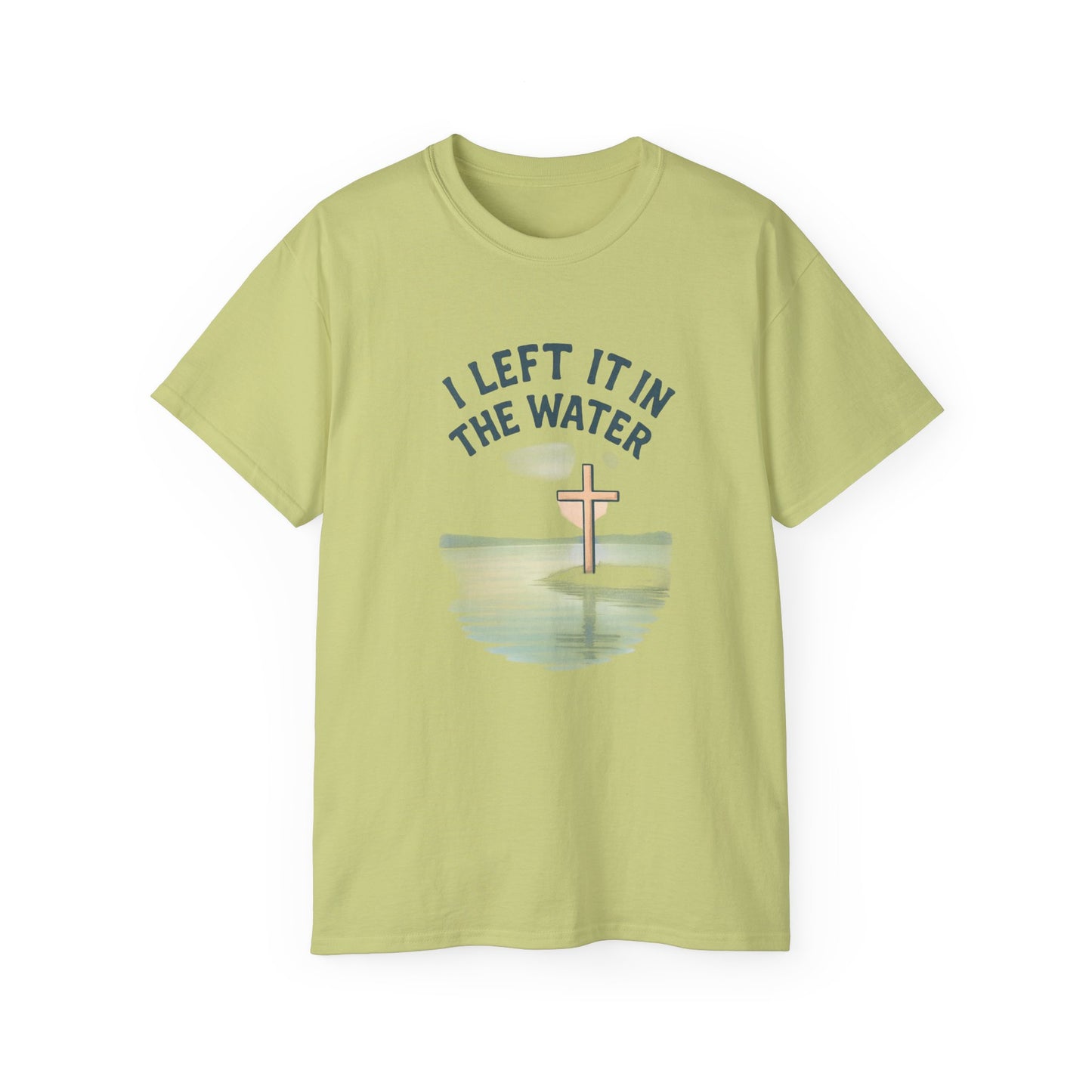 Inspirational Christian T-Shirt, I Left It in the Water Tee, Faith-Based Apparel, Unisex Cotton Top, Gift for Believers, Spiritual Wear