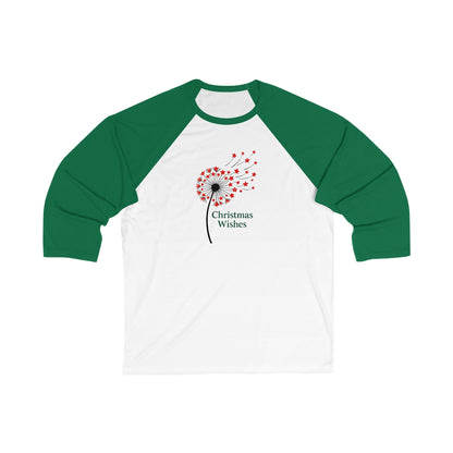 Christmas Wishes Raglan Baseball Tee