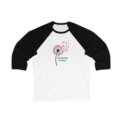 Christmas Wishes Raglan Baseball Tee
