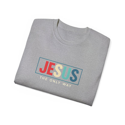 Jesus The Only Way Unisex Ultra Cotton Tee for Faith-based Casual Wear, Comfortable T-Shirt for Everyday, Christian Apparel, Gift for [...]
