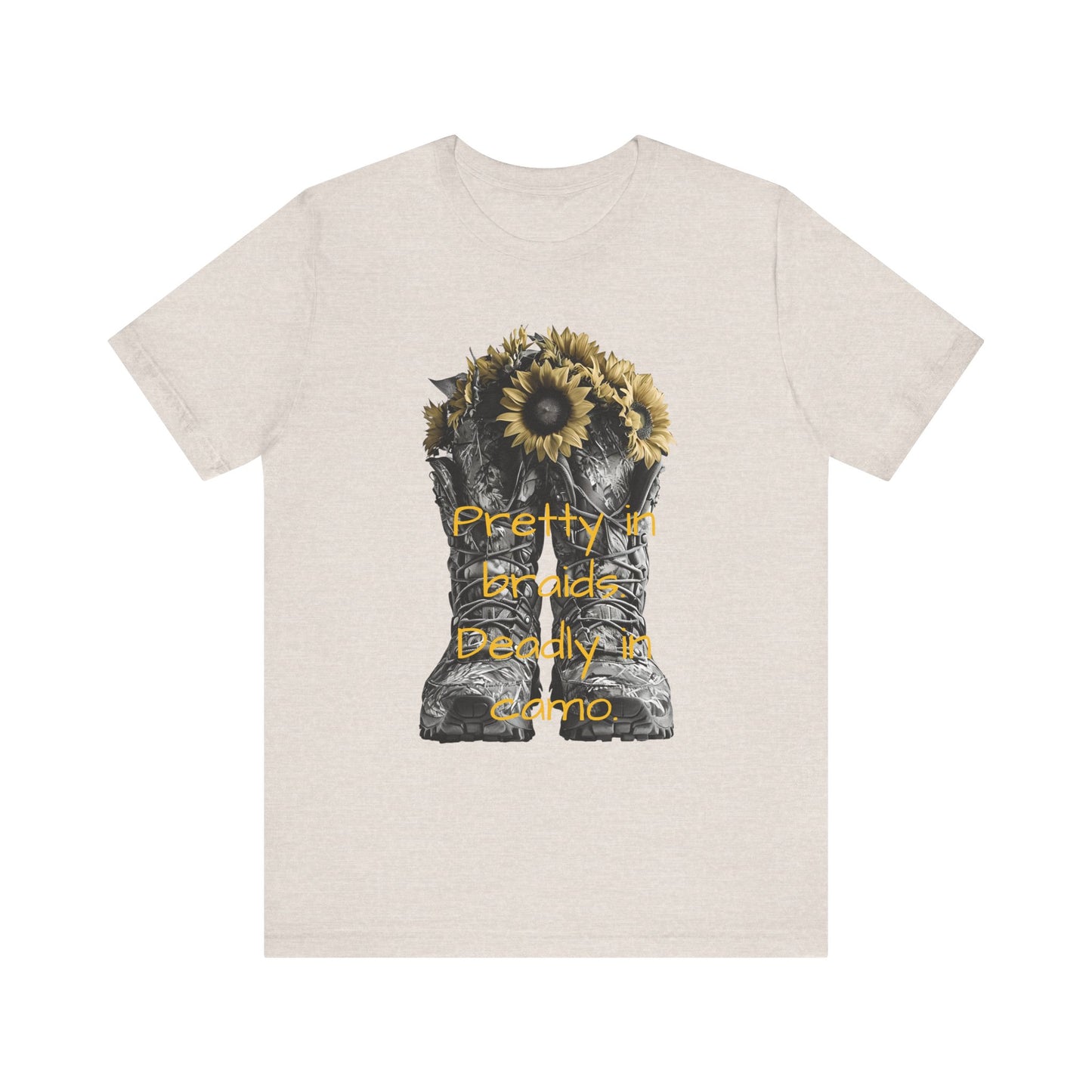 Pretty & Deadly Floral Tee, Unisex Short Sleeve Shirt, Flower Lover Gift, Casual Tee, Everyday Wear, Nature Lover Apparel