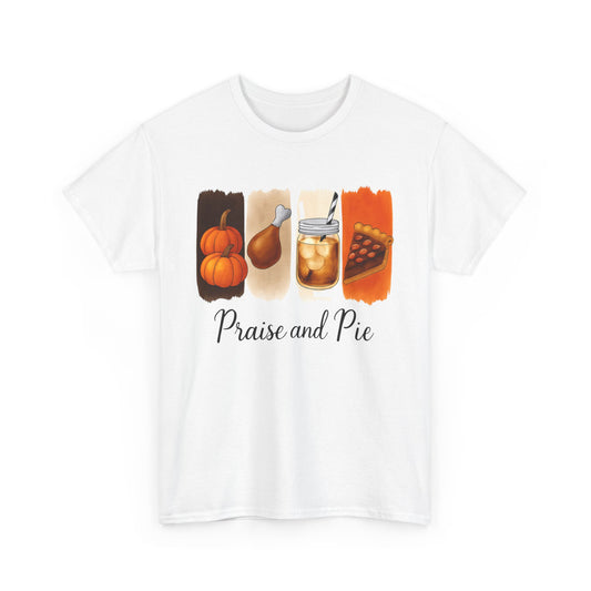 Thanksgiving Vibes Tee, Unisex Heavy Cotton Tee, Fall T-Shirt, Family Gathering Shirt, Seasonal Apparel, Casual Outfit