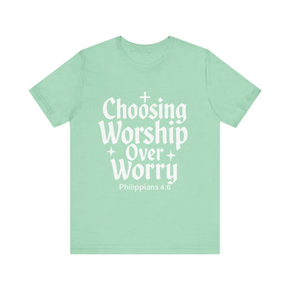 Faith-Inspired Unisex Tee: Choosing Worship Over Worry, Christian Apparel, Inspirational Gift, Spiritual T-Shirt, Everyday Wear, Gift [...]