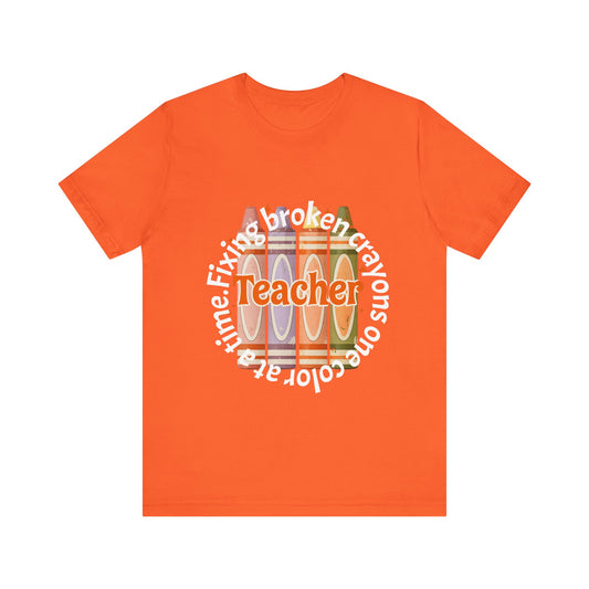 Colorful Teacher T-Shirt - Perfect Gift for Educators, School Events, Teacher Appreciation, Back to School, Fun Classroom Wear