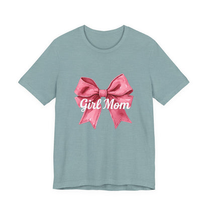 Cute Girl Mom T-Shirt | Unisex Jersey Tee for Moms, Mother's Day Gift, Family Matching Outfits, Birthday Present, Gift for Her