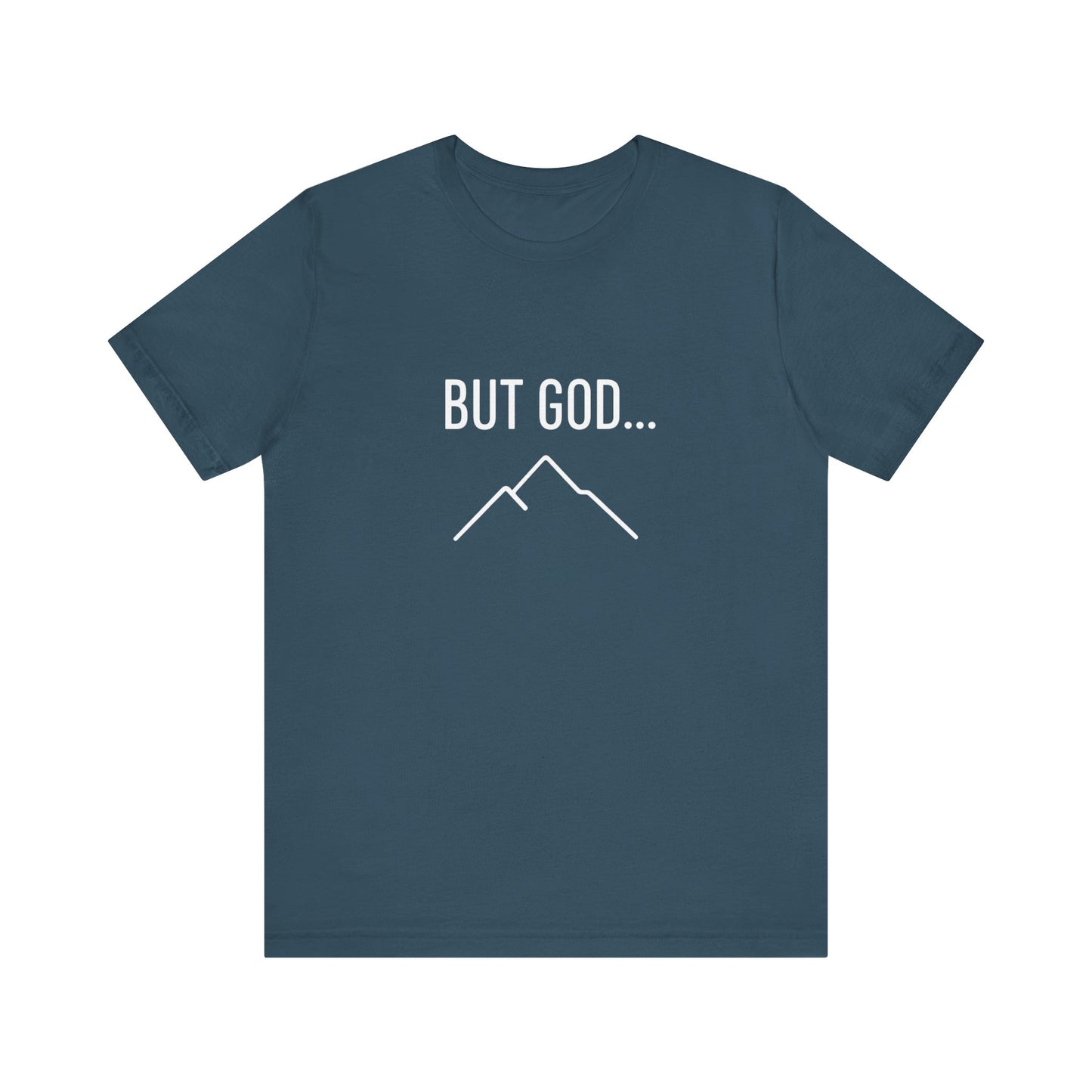 Orange Unisex Short Sleeve Tee - 'But God...' Inspirational Shirt, Faith-Based Apparel, Casual Wear, Christian Gift, Everyday Comfort