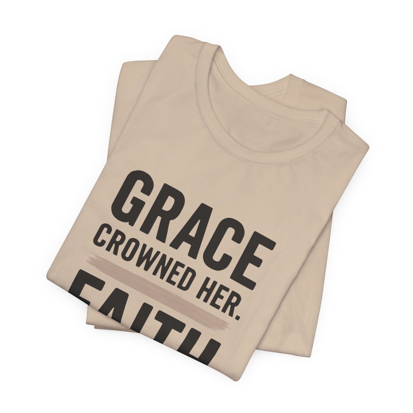 Faith and Grace Inspirational Tee, Bible Verse Shirt, Motivational T-Shirt, Christian Apparel, Religious Gift, Unisex Graphic Tee