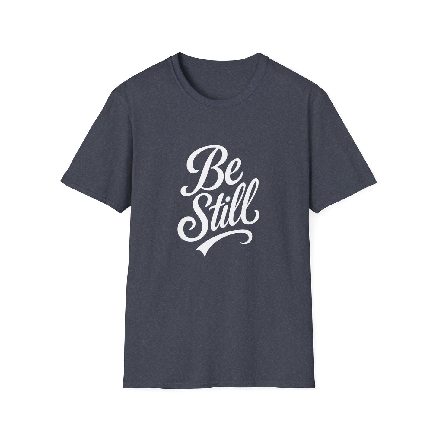 Unisex Softstyle T-Shirt with Inspirational 'Be Still' Design, Relaxed Fit Shirt for Meditation, Mindfulness Gift, Cozy Apparel, Casual Wear