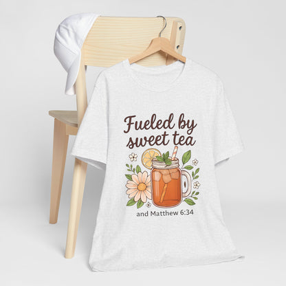 Sweet Tea Inspired Unisex Tee | Perfect for Summer Gatherings, Gifts for Tea Lovers, Relaxed Style, Casual Wear, Bible Verse Shirt