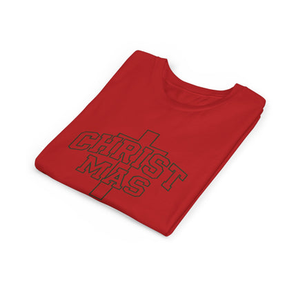 Youth Christmas Cross Tee - Kids Holiday Graphic Tee