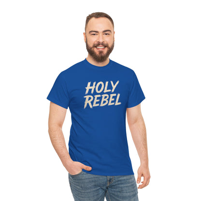Holy Rebel Unisex Heavy Cotton Tee, Inspirational Christian T-Shirt, Unique Gift for Rebels, Faith-Based Apparel, Motivational Quote [...]
