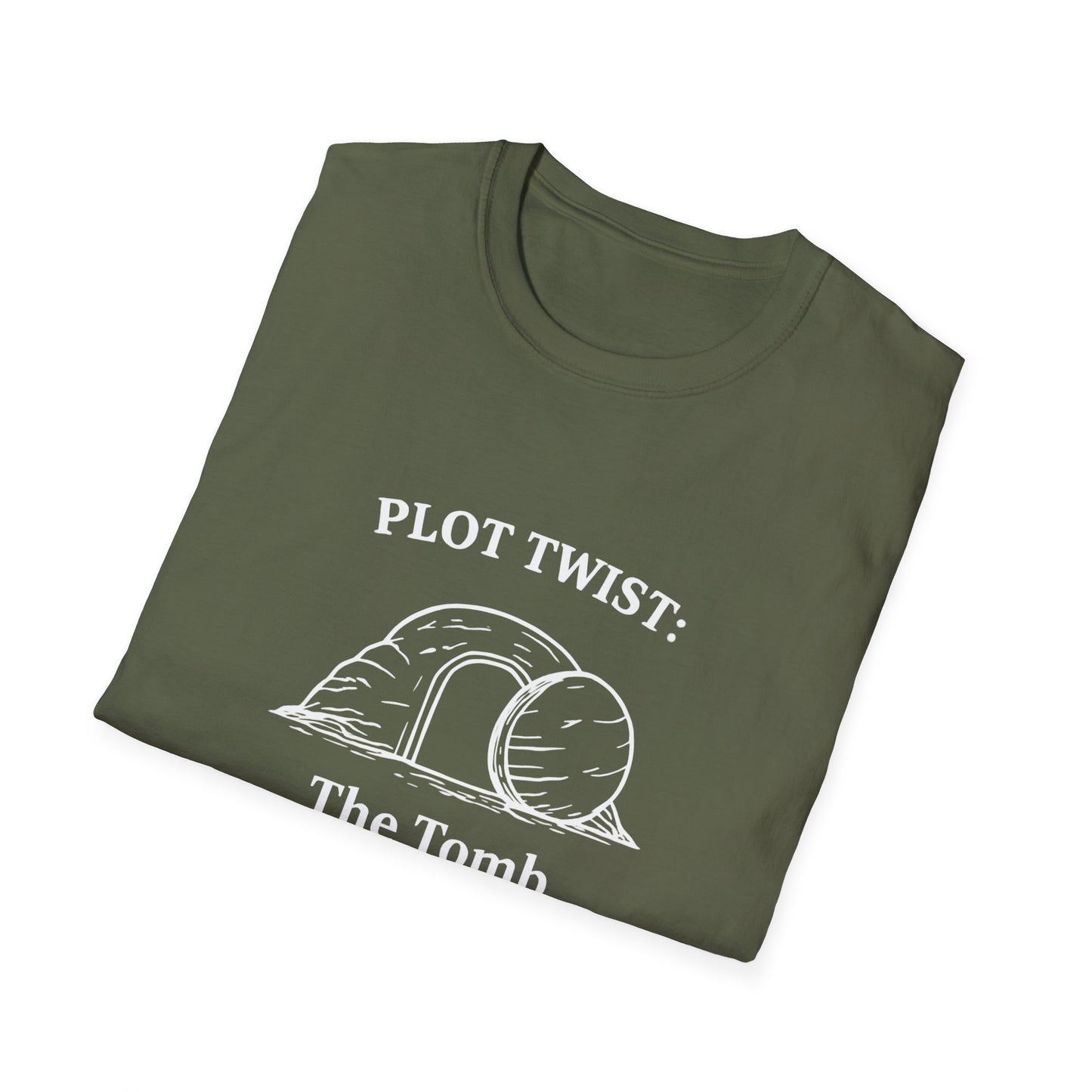 T-Shirt — "Plot Twist: The Tomb Was Empty" Christian Easter Graphic Tee