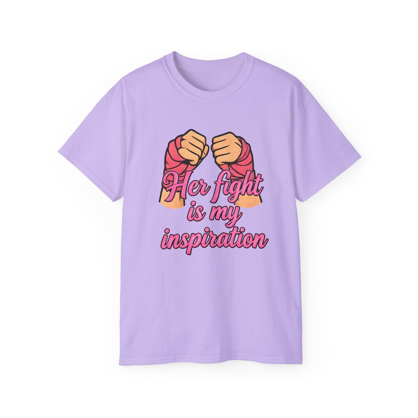 Inspirational Fight Tee | Unisex Ultra Cotton Shirt for Cancer Awareness, Gift for Fighters, Motivational Apparel, Pink Ribbon Support