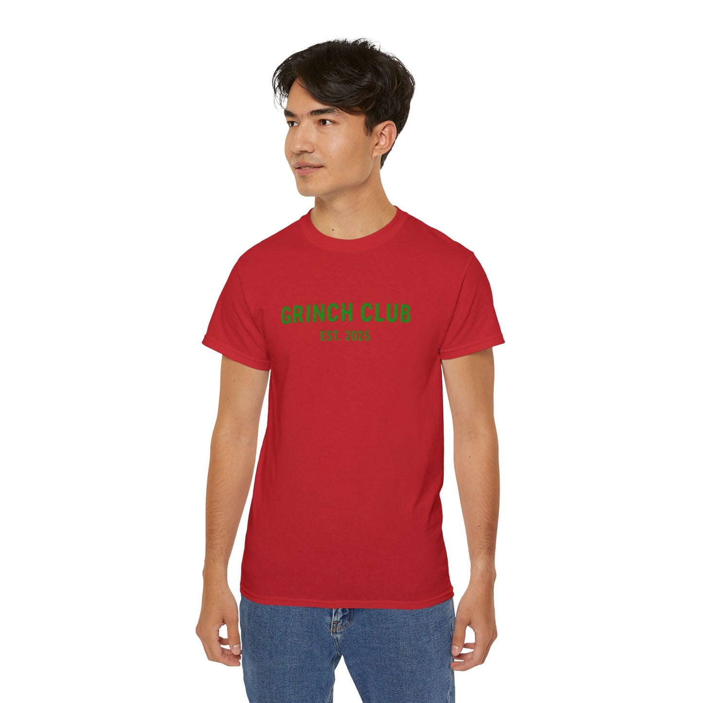 Grinch Club Tee — 'Grinch Club EST. 2025' Christmas Graphic T-Shirt