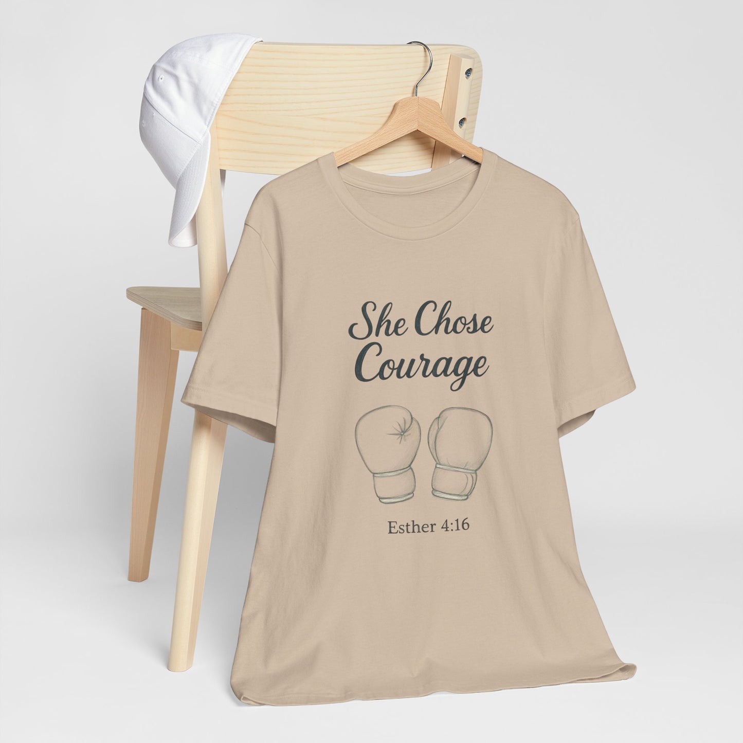 Courage T-Shirt, Inspirational Tee, Motivational Gift, Unisex Casual Wear, Esther 4:16 Quote, Fitness Apparel