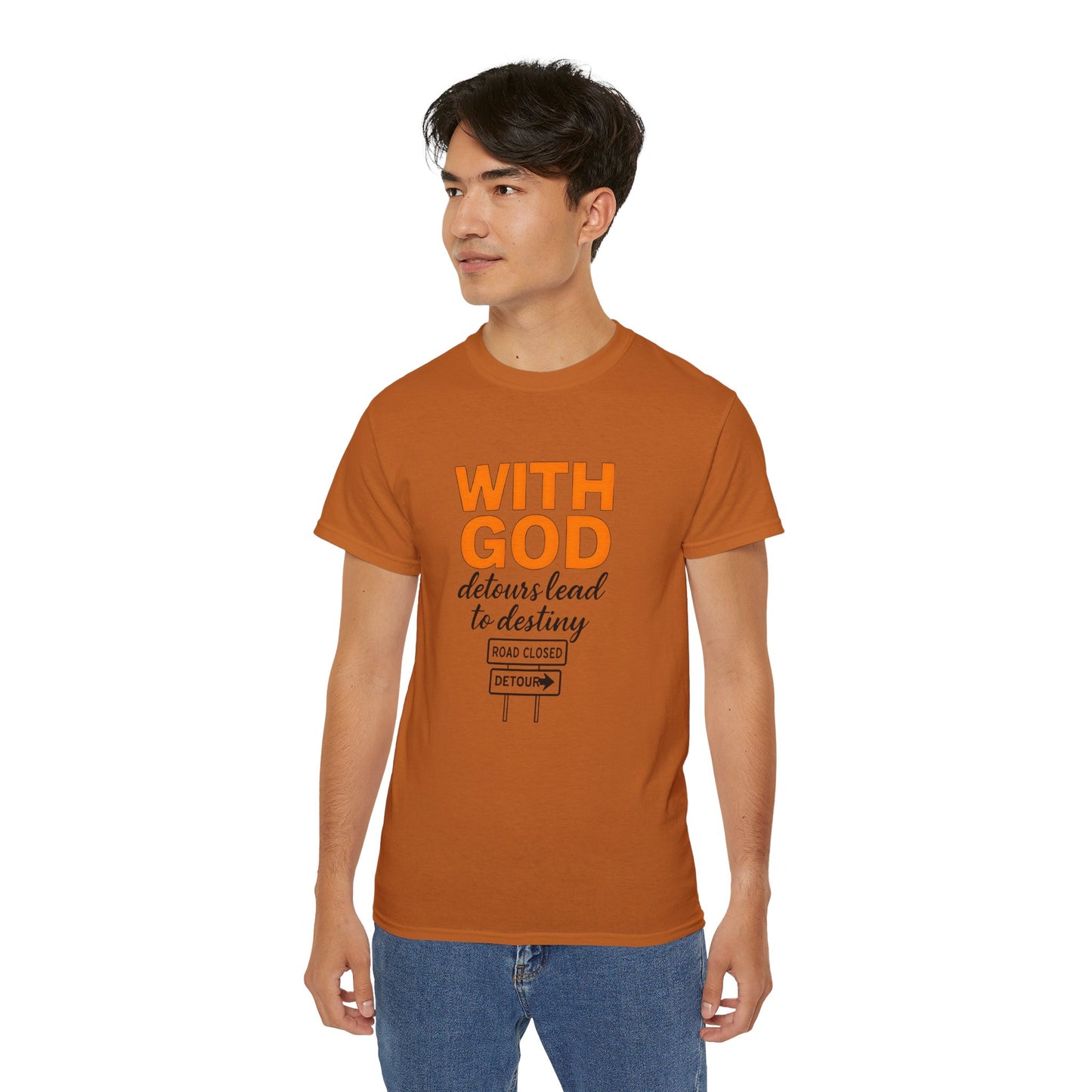 Inspirational Faith Tee, Comfortable Cotton Shirt for Daily Wear, Perfect for Gifts, Spiritual Inspiration, Church Events, Casual Outings