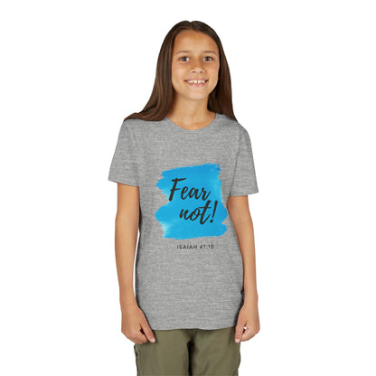 Fear Not Youth Tee - Inspirational Short Sleeve Shirt for Kids, Gift for Birthdays, Faith-Based Apparel, Motivational Wear