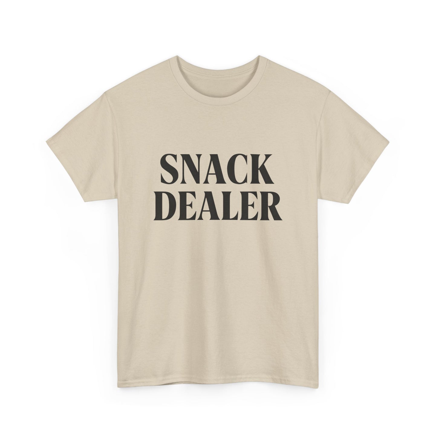 Snack Dealer Unisex Heavy Cotton Tee | Funny Shirt for Food Lovers, Casual Wear, Gift for Chefs, Snack Enthusiasts, Unique Apparel