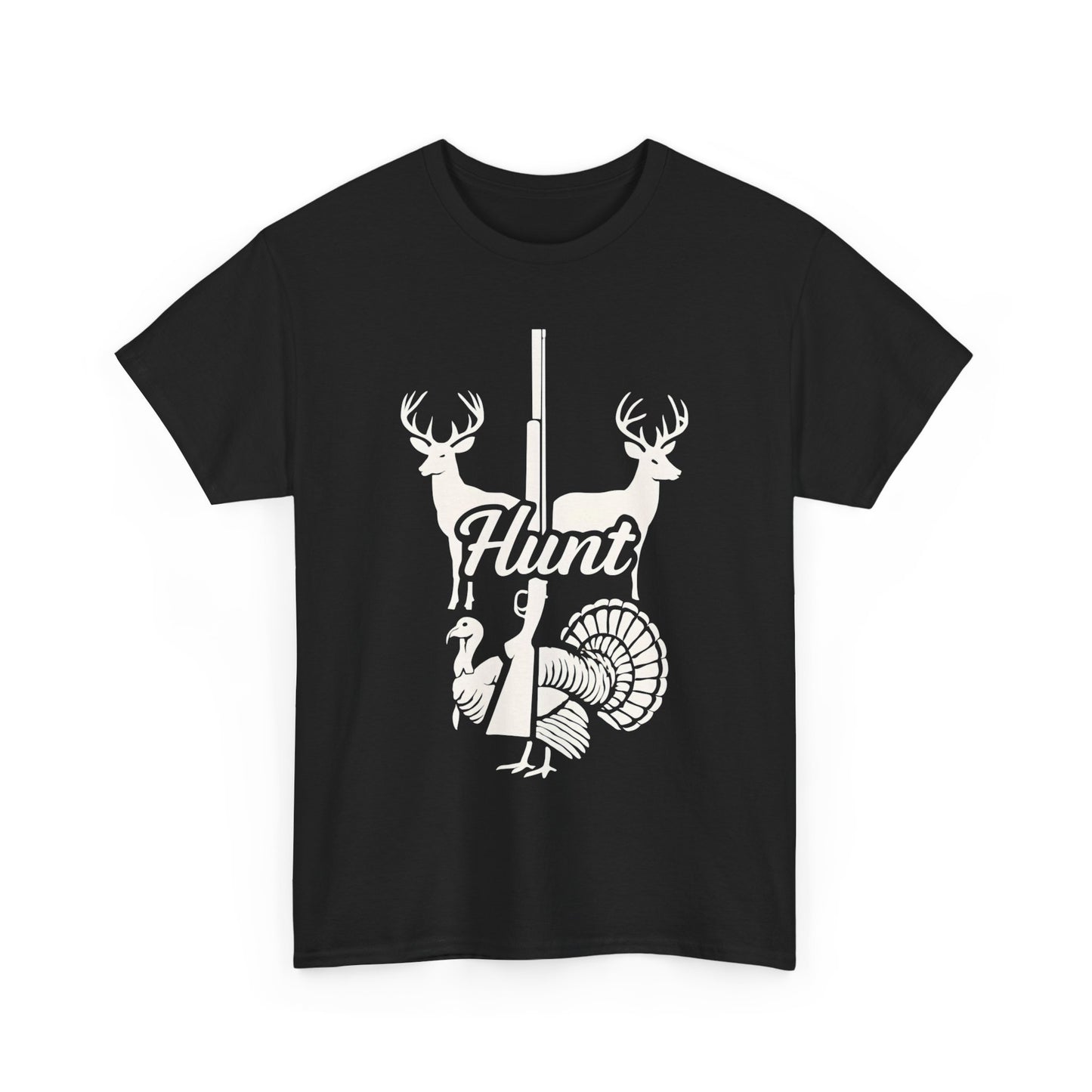 Unisex Heavy Cotton Tee - Hunt Design, Perfect for Outdoors Lovers, Hunting Season, Casual Wear, Gift for Hunters