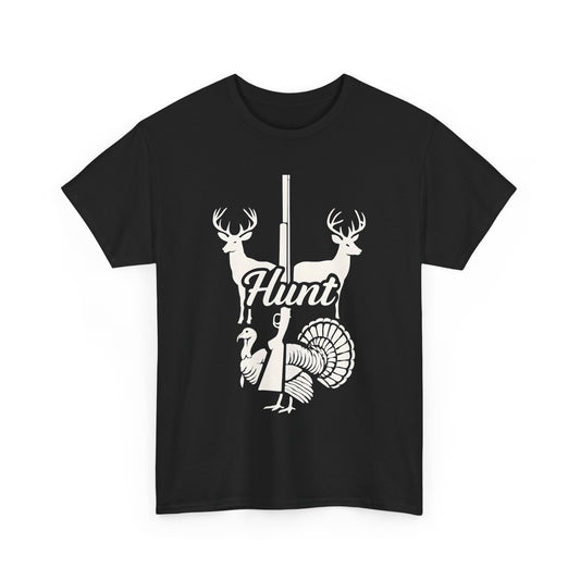 Unisex Heavy Cotton Tee - Hunt Design, Perfect for Outdoors Lovers, Hunting Season, Casual Wear, Gift for Hunters