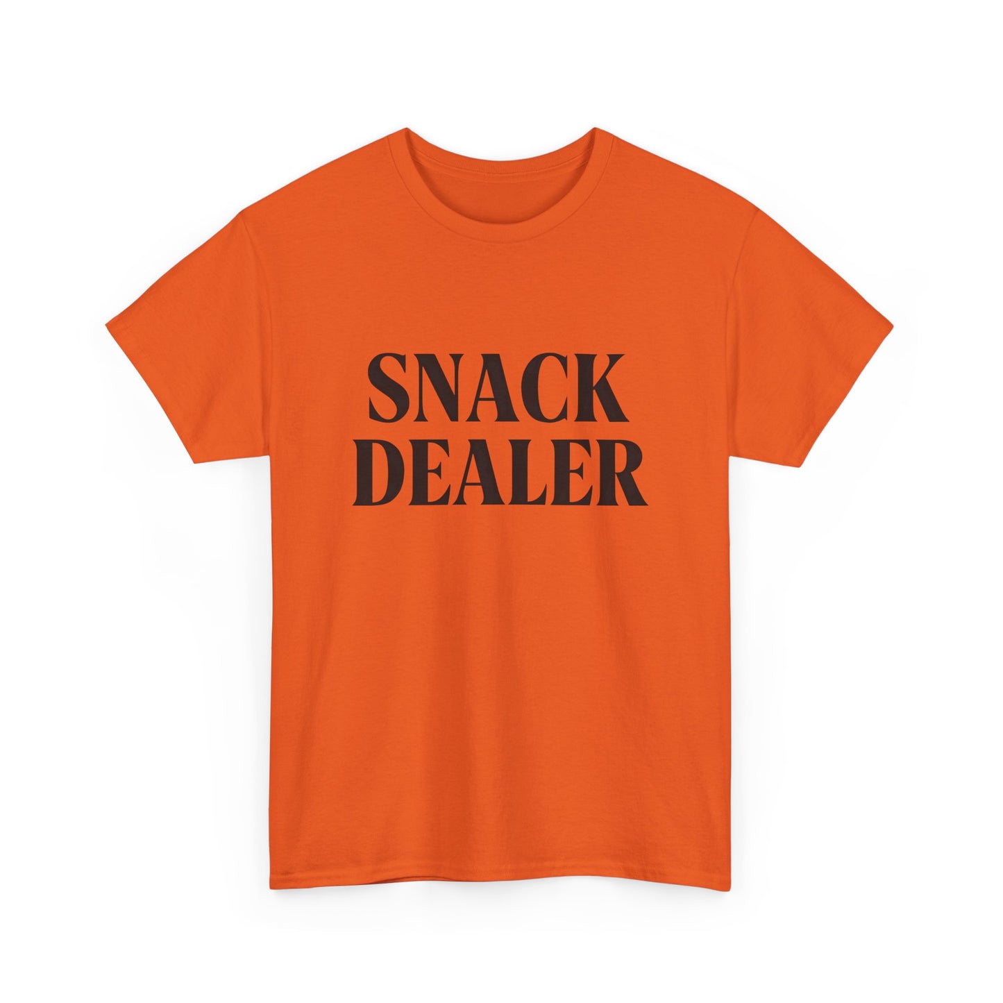 Snack Dealer Unisex Heavy Cotton Tee | Funny Shirt for Food Lovers, Casual Wear, Gift for Chefs, Snack Enthusiasts, Unique Apparel