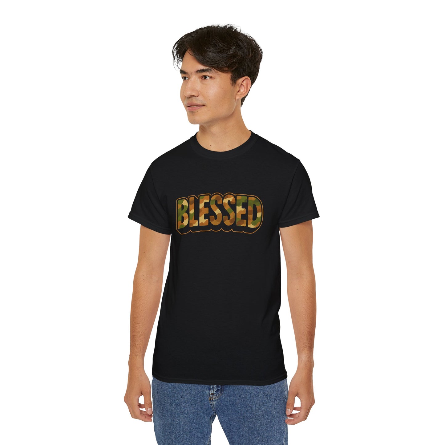 Blessed Unisex Ultra Cotton Tee - Casual T-Shirt for Faith, Inspirational Gift, Daily Wear, Christian Apparel, Spiritual Motivation