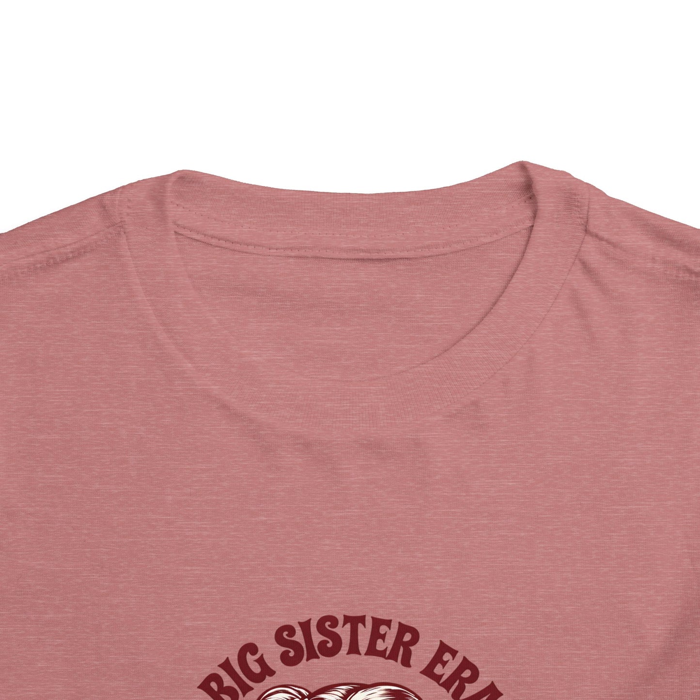Cute Toddler Short Sleeve Tee - Big Sister Era Shirt for Proud Siblings, Birthday Gift, Family Gatherings, Fun Summer Wear, Toddler Outfit