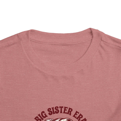Cute Toddler Short Sleeve Tee - Big Sister Era Shirt for Proud Siblings, Birthday Gift, Family Gatherings, Fun Summer Wear, Toddler Outfit