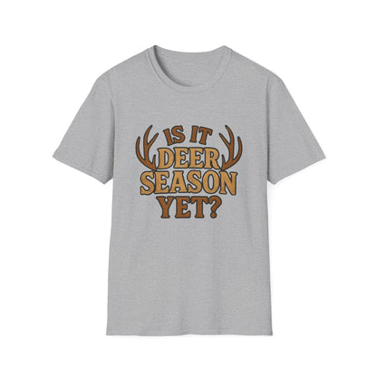 Deer Season T-Shirt, Unisex Softstyle Tee, Hunting Apparel, Outdoor Shirt, Fall Fashion, Gift for Hunters