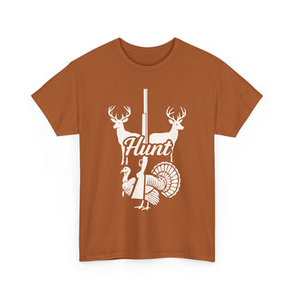 Unisex Heavy Cotton Tee - Hunt Design, Perfect for Outdoors Lovers, Hunting Season, Casual Wear, Gift for Hunters