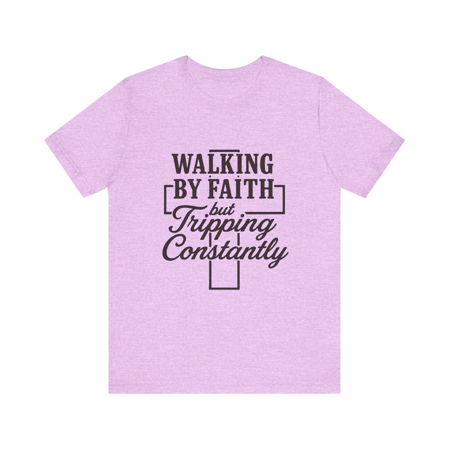 Faith-Inspired Unisex Tee | Walking by Faith Shirt, Christian Apparel, Inspirational Tee, Everyday Wear, Gift for Believers