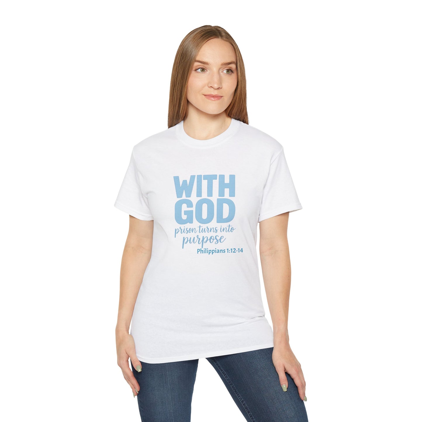 Inspirational Faith Tee, Unisex Ultra Cotton Tee, Christian T-Shirt, Bible Verse Shirt, Gift for Believers, Casual Everyday Wear