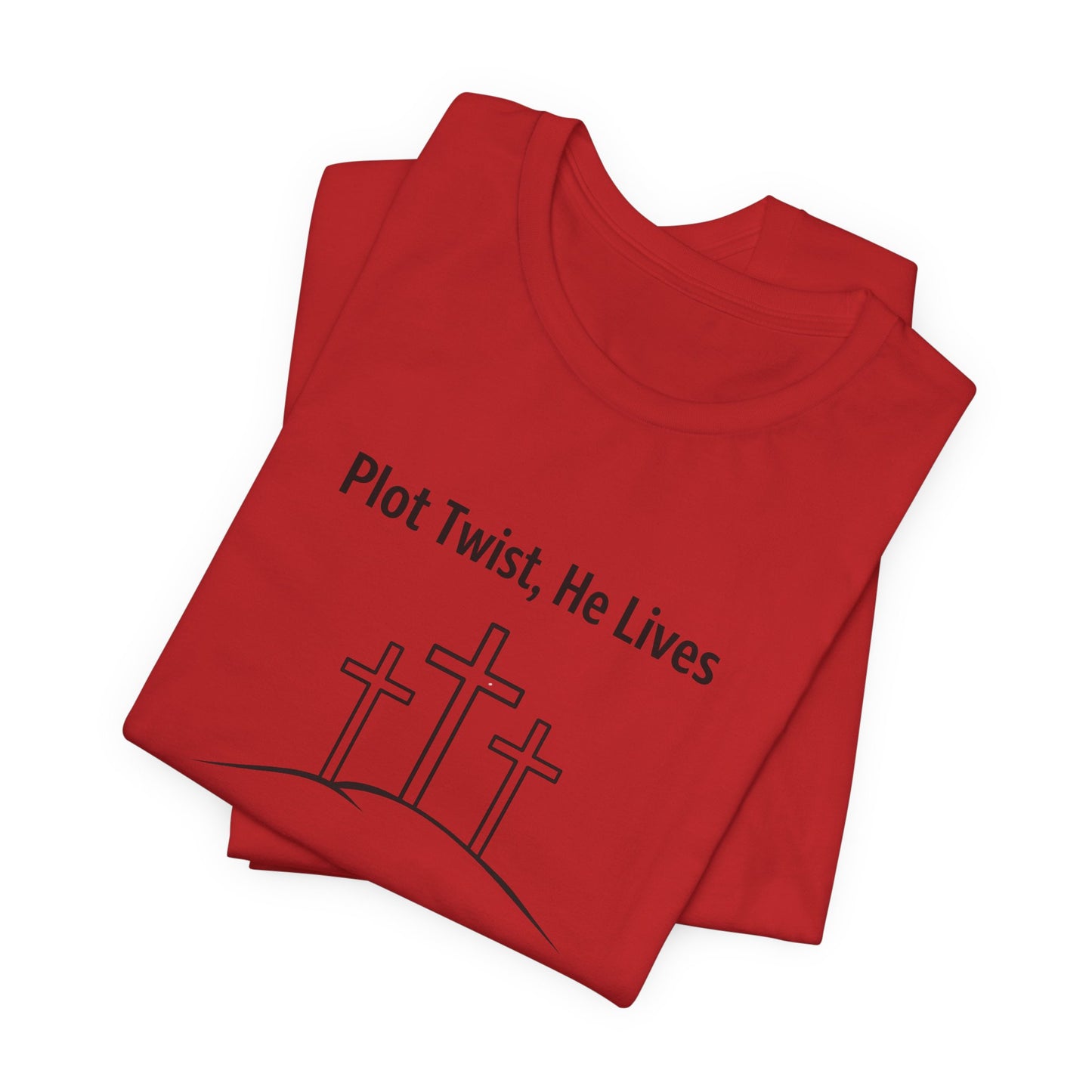 Christian T-Shirt "Plot Twist, He Lives" – Easter Resurrection Tee