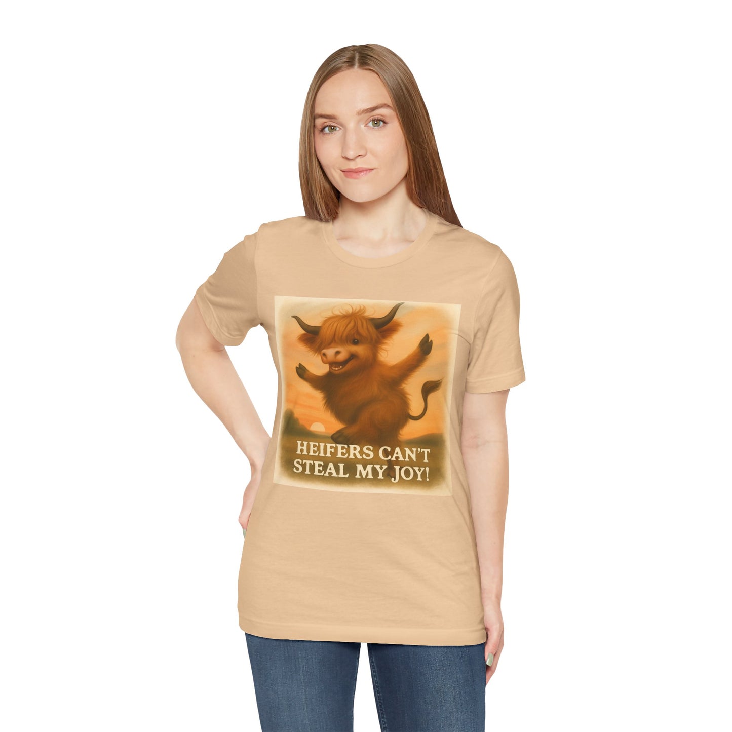 Joyful Heifer Unisex Tee - Perfect for Cow Lovers, Farm Life, Everyday Wear, Gifts, and Celebrations!