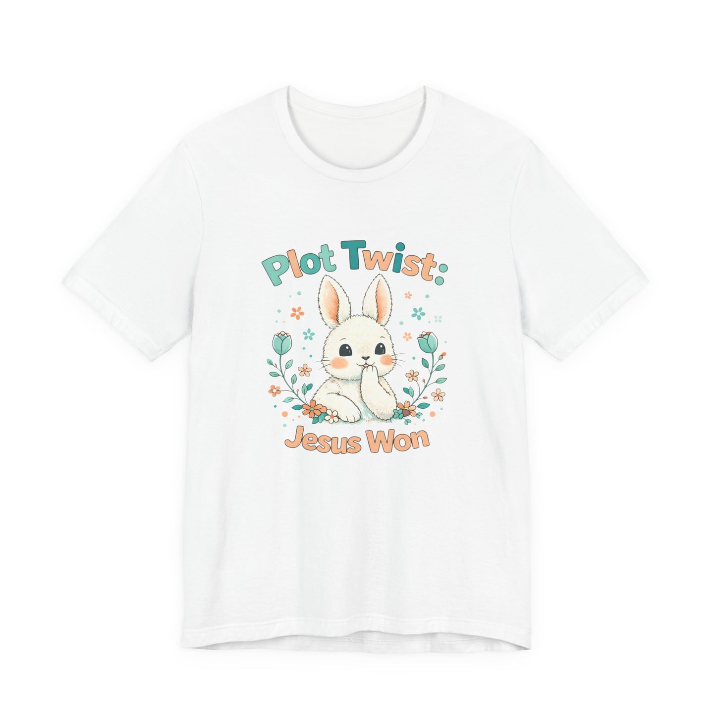 Easter Bunny 'Plot Twist: Jesus Won' Graphic Tee