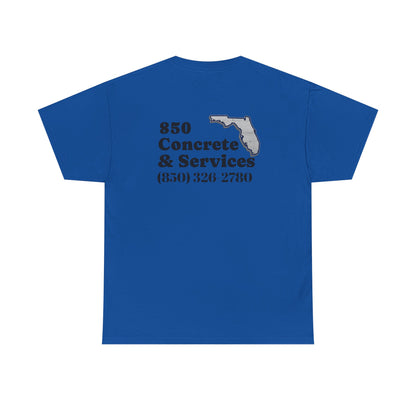 Custom Unisex Heavy Cotton Tee with Business Logo, Perfect for Workwear, Gift for Contractors, Promotional Use, Branding, Florida Services