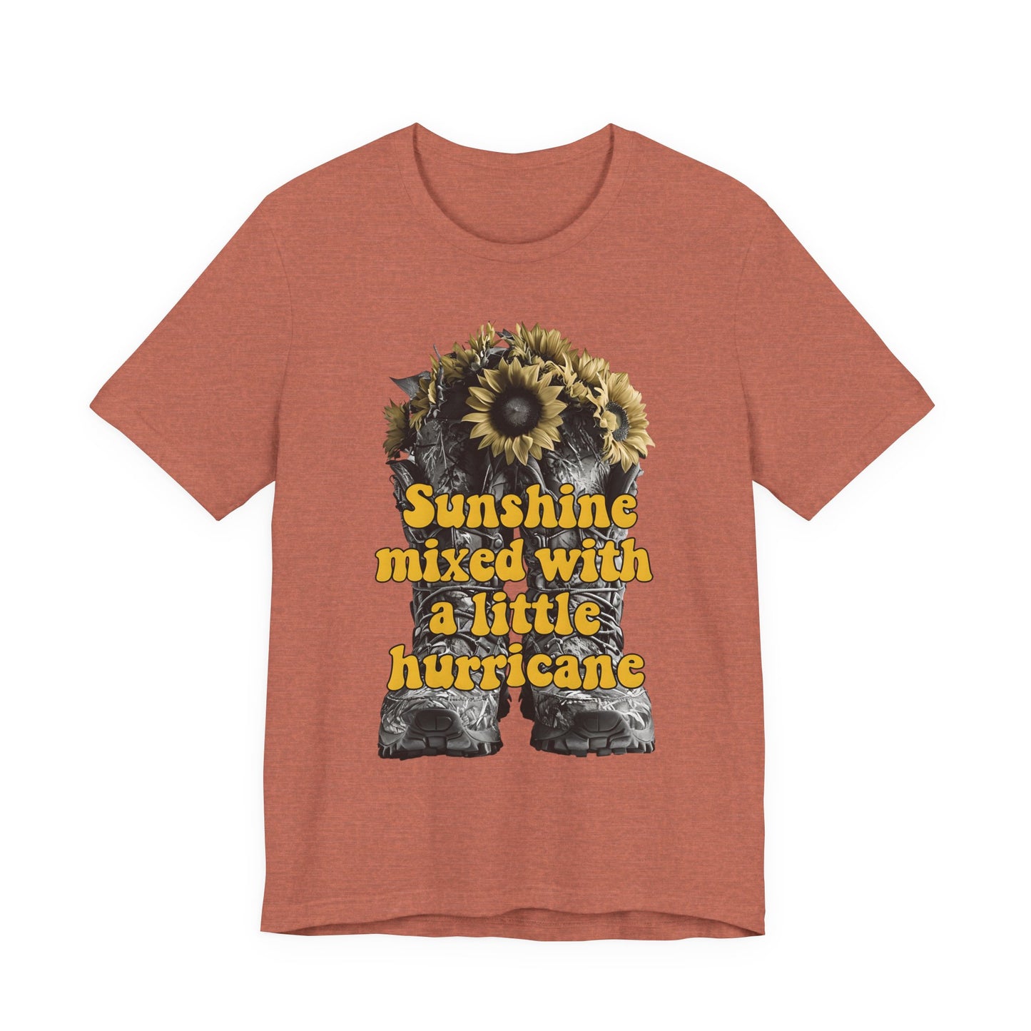 Sunshine Hurricane Tee | Short Sleeve Unisex Shirt, Inspirational T-Shirt, Gift for Her, Summer Fashion, Cute Graphic Tee