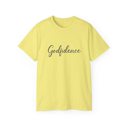 Godfidence Unisex Ultra Cotton Tee - Inspirational T-Shirt, Motivational Gift, Faith Apparel, Spiritual Wear, Casual Top