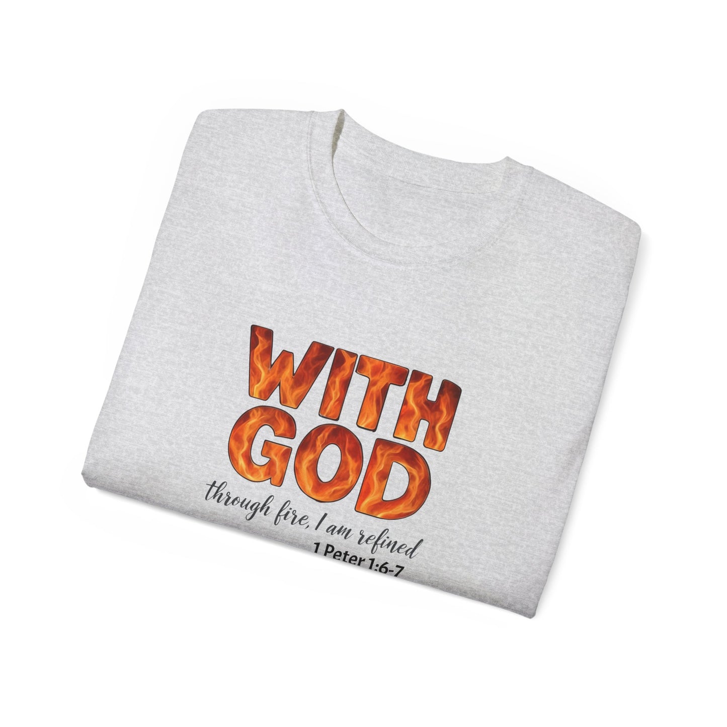Inspirational T-Shirt, With God, Faith-Based Apparel, Unisex Cotton Tee, Christian Gift, Bible Verse Tee, Casual Wear