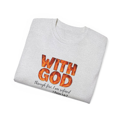 Inspirational T-Shirt, With God, Faith-Based Apparel, Unisex Cotton Tee, Christian Gift, Bible Verse Tee, Casual Wear