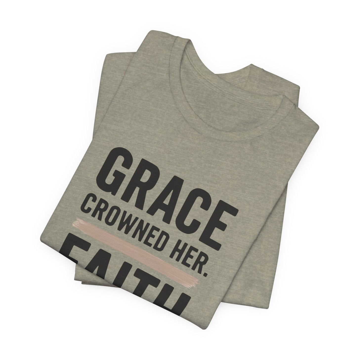 Faith and Grace Inspirational Tee, Bible Verse Shirt, Motivational T-Shirt, Christian Apparel, Religious Gift, Unisex Graphic Tee