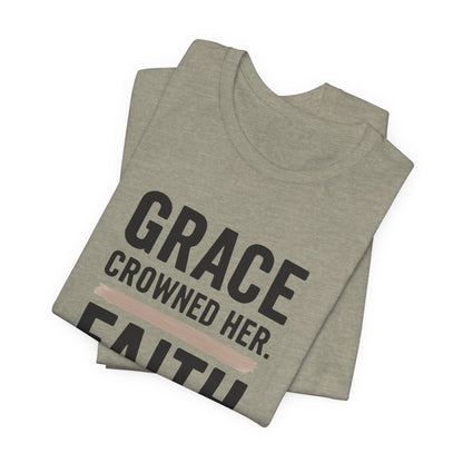 Faith and Grace Inspirational Tee, Bible Verse Shirt, Motivational T-Shirt, Christian Apparel, Religious Gift, Unisex Graphic Tee