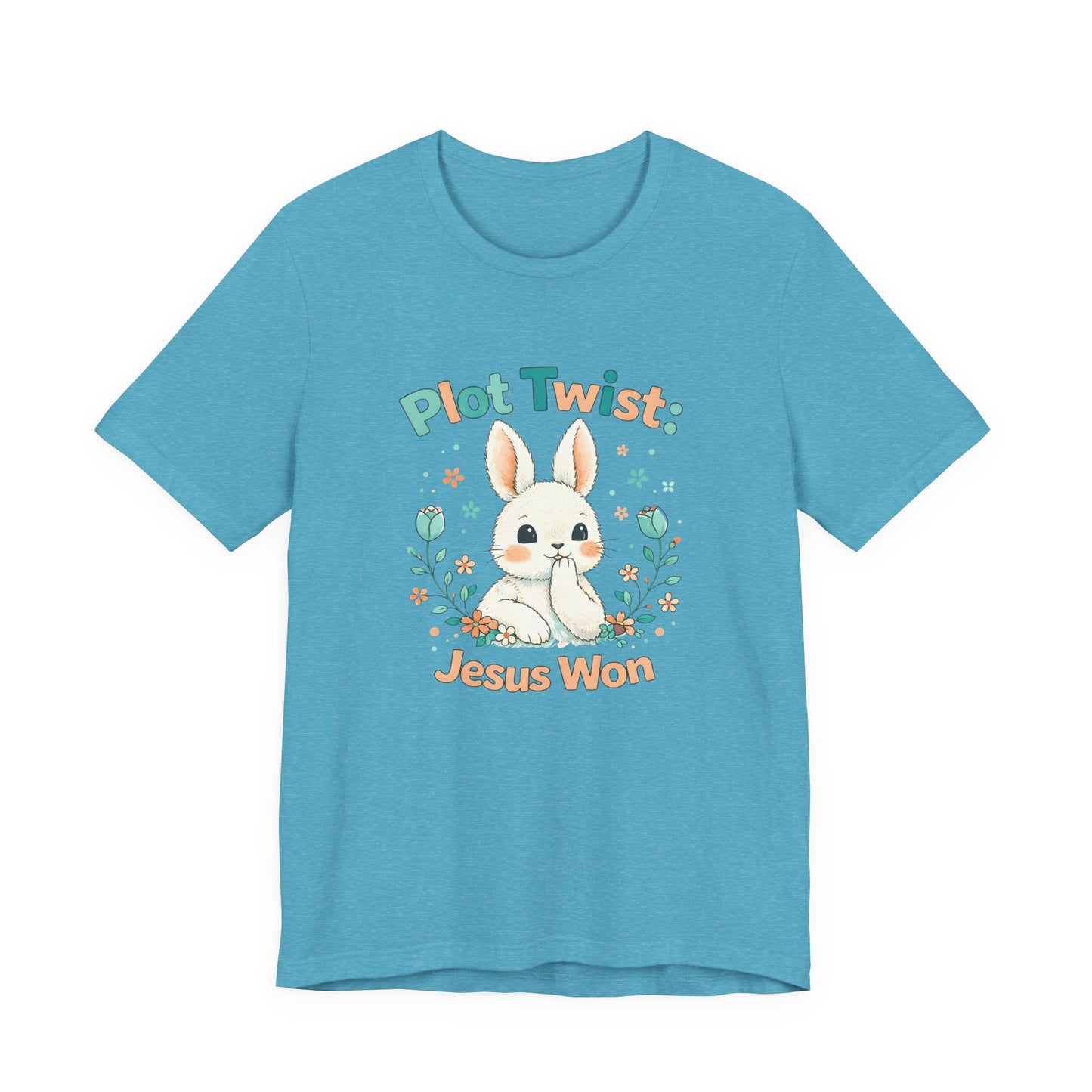 Easter Bunny 'Plot Twist: Jesus Won' Graphic Tee