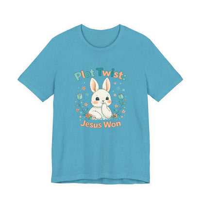 Easter Bunny 'Plot Twist: Jesus Won' Graphic Tee