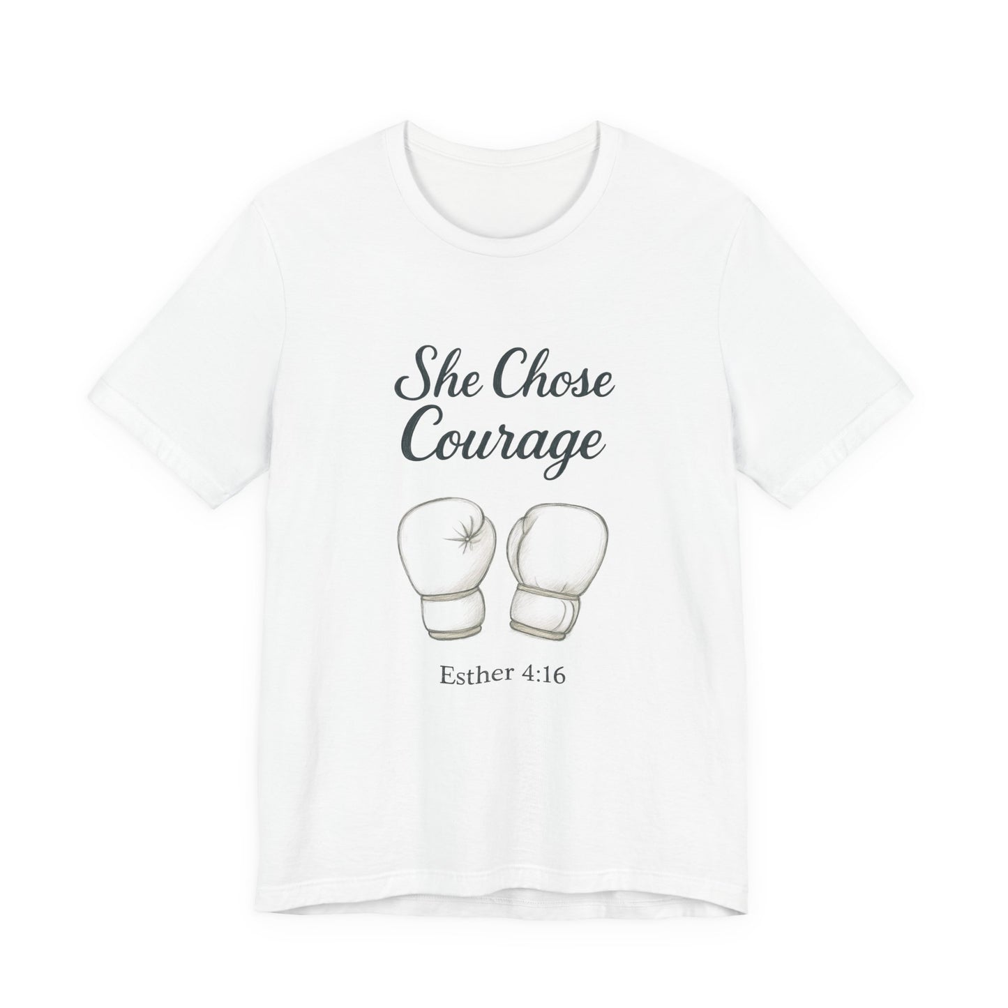 Courage T-Shirt, Inspirational Tee, Motivational Gift, Unisex Casual Wear, Esther 4:16 Quote, Fitness Apparel