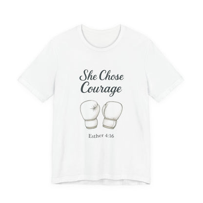 Courage T-Shirt, Inspirational Tee, Motivational Gift, Unisex Casual Wear, Esther 4:16 Quote, Fitness Apparel
