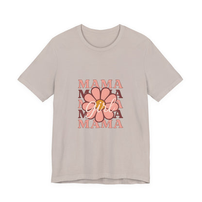 Chic Mama Graphic Tee, Floral Shirt for Moms, Mother's Day Gift, Casual Wear, Trendy Outfit, Birthday Present