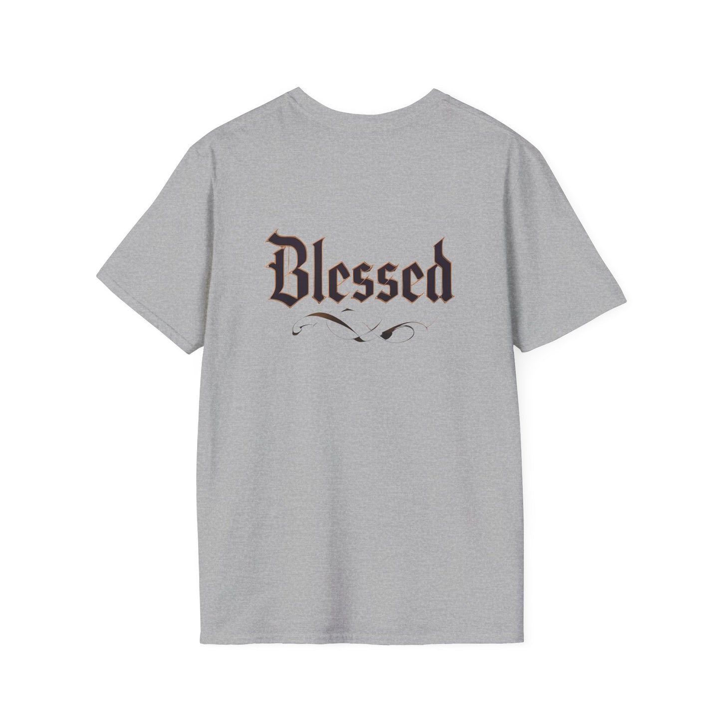 Blessed Unisex Softstyle T-Shirt for Everyday Comfort, Casual Wear, Gift for Friends, Spiritual Apparel, Summer Fashion
