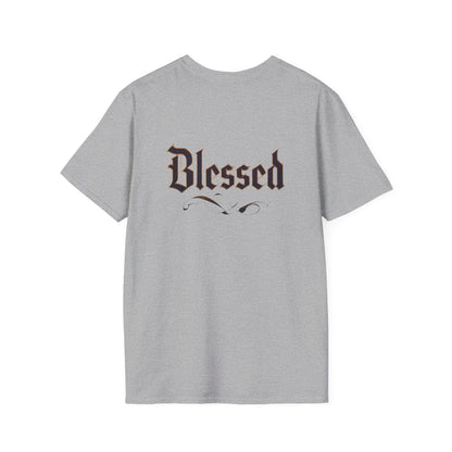 Blessed Unisex Softstyle T-Shirt for Everyday Comfort, Casual Wear, Gift for Friends, Spiritual Apparel, Summer Fashion